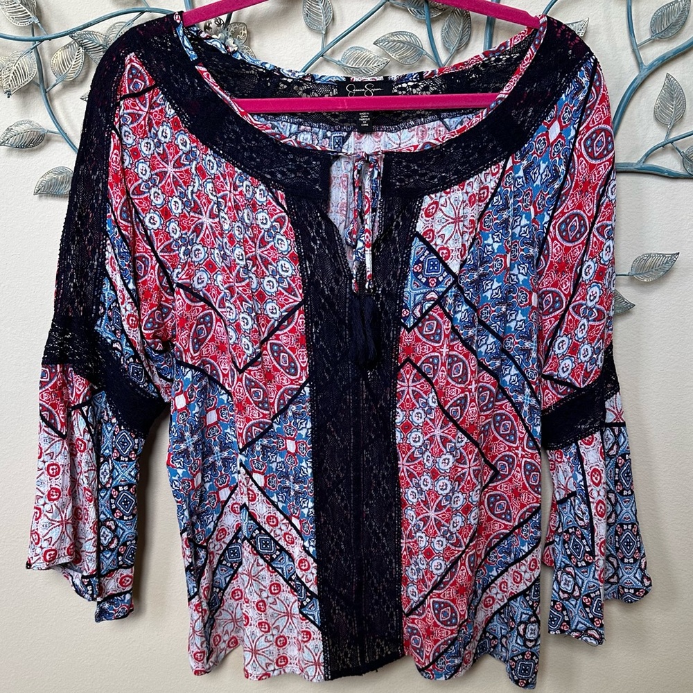 ❤️Jessica Simpson Peasant Style Blouse Medium EUC CLEARANCE